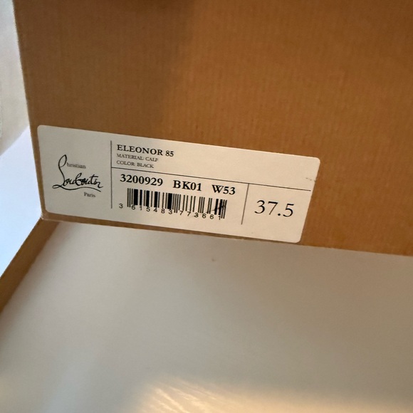 Christian Louboutin Eleonor 85 Boot in Black, size 38